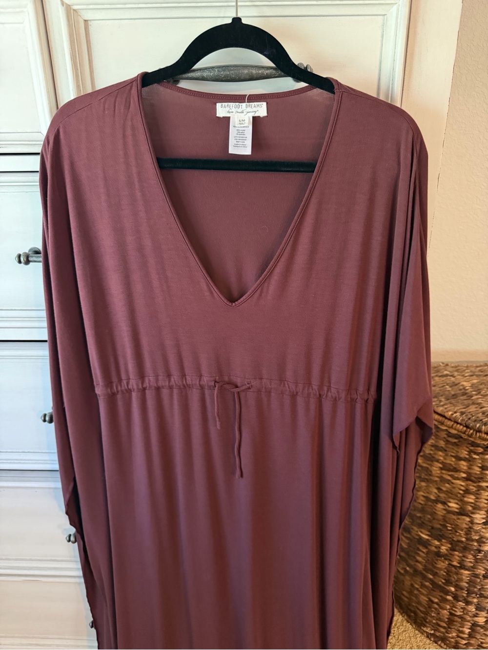 Barefoot Dreams luxe milk Jersey caftan dress - Picture 2 of 4